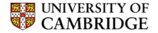 University of Cambridge University of Cambridge